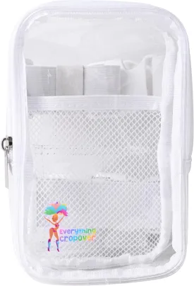 3-IN-1 Thigh Bag Fanny Pack Crossbody | Stadium Leg Harness Waist Bag | Rave Leg Pack with Buckles | Clear