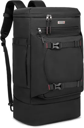 Asenlin Travel Backpack for Women Men40L Extra Large Hiking Backpack18 Inch Carry on Backpack Water Resistant for Casual Daypack Gym Backpack-Black