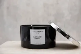 Black 3-Wick Candle - Santorini Sunset