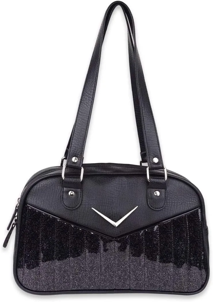 Bonneville Bowler Purse with Chevron Logo
