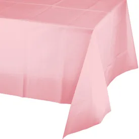 Bulk Classic Pink Value Friendly Plastic Table Cover (12 per Case)