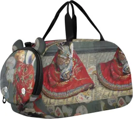 Carry on Duffel Bag for Boys Overnight Weekender Duffel Claude Monet Madame En Costume Japonais Duffle Bags for Traveling Tote Sports Dance Bag