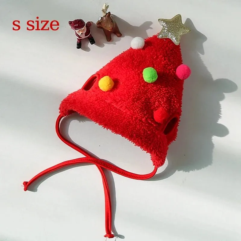 Christmas Dog Hat and Bandana Set: Santa Cosplay Costume