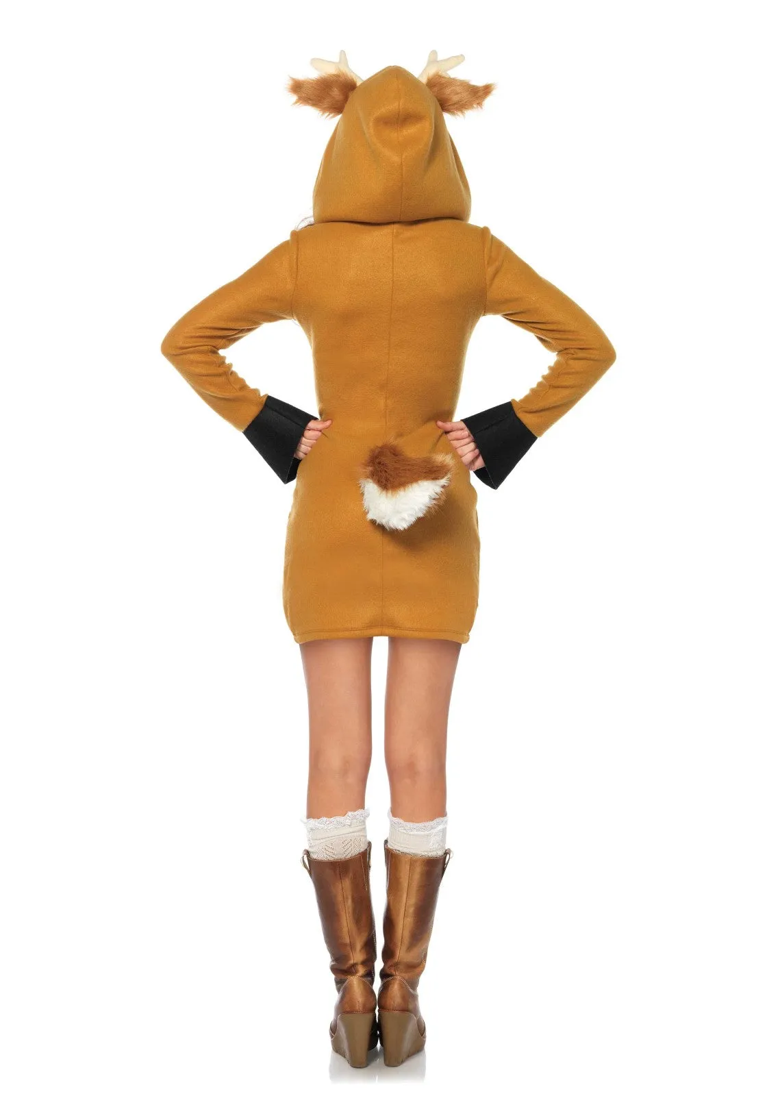 Cozy Fawn Hooded Dress