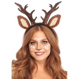 Fawn Ears & Antler Headband