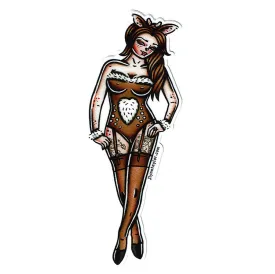 Fawn Pinup Sticker
