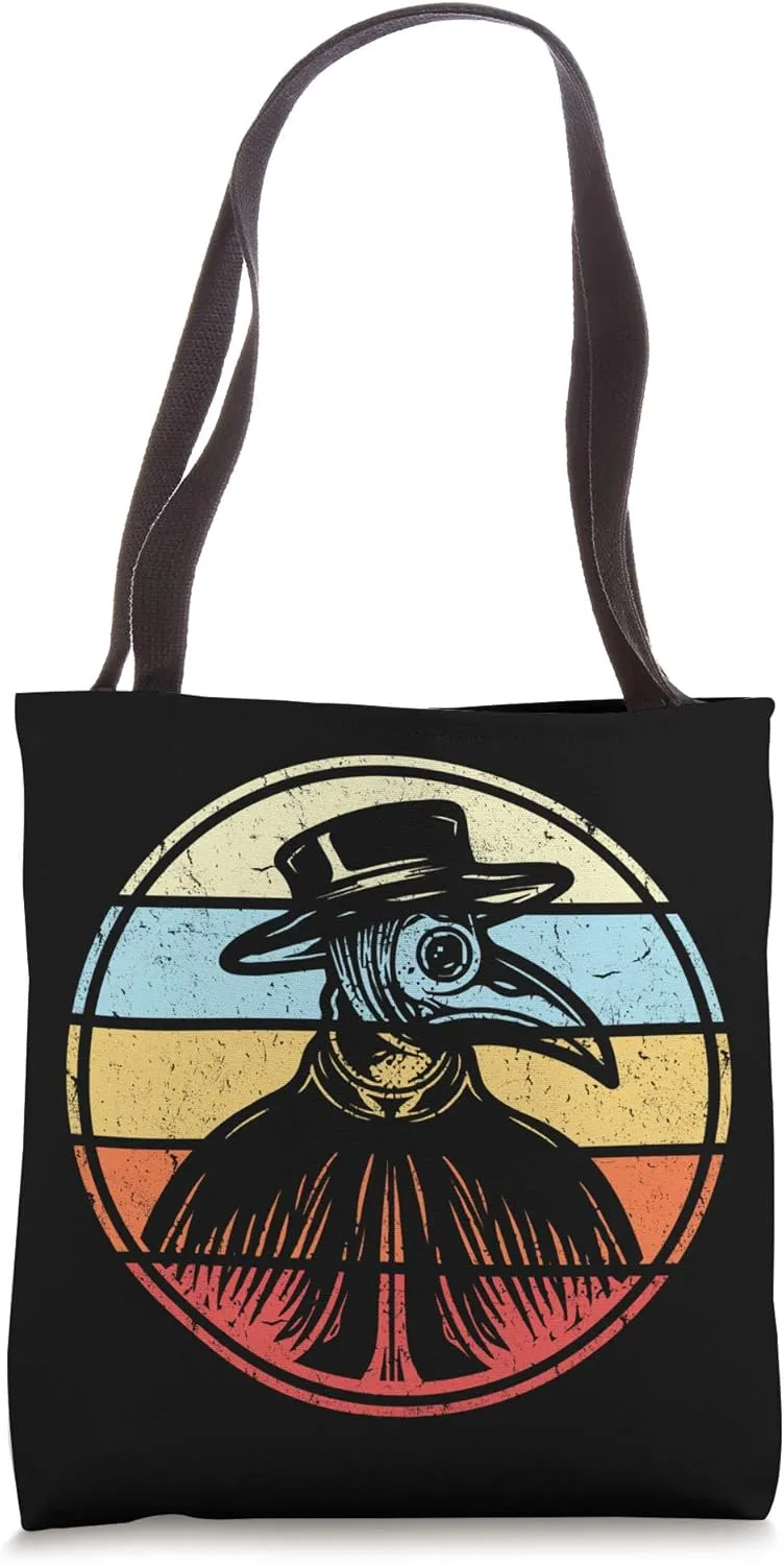 Plague Doctor Vintage Gothic Occult Plague Doctor Costume Tote Bag