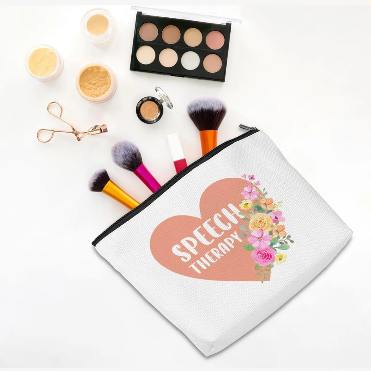 Speech Therapy Gifts Makeup Bag Speech Therapists Gifts Speech Pathologist Gifts SLP Cosmetic Bag Thank You Gifts for Women Speech Language Pathologist Doctor Travel Toiletry Bag Christmas Birthday