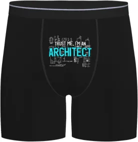 Trust Me I'M An Architect Men'S Breathable Underwear Boxer Briefs With Lightwight Wasitband,